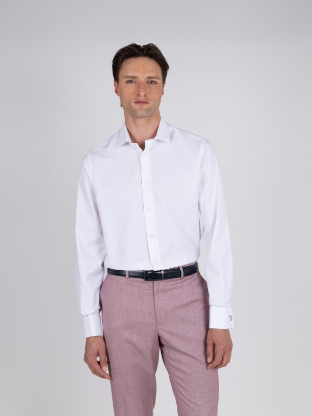 Classic regular fit shirt for cufflinks