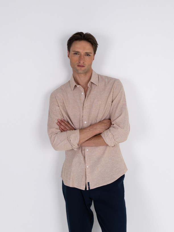 Linen and cotton shirt