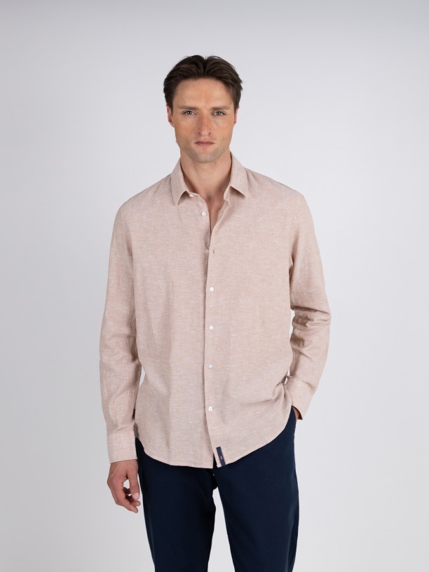 Linen and cotton shirt