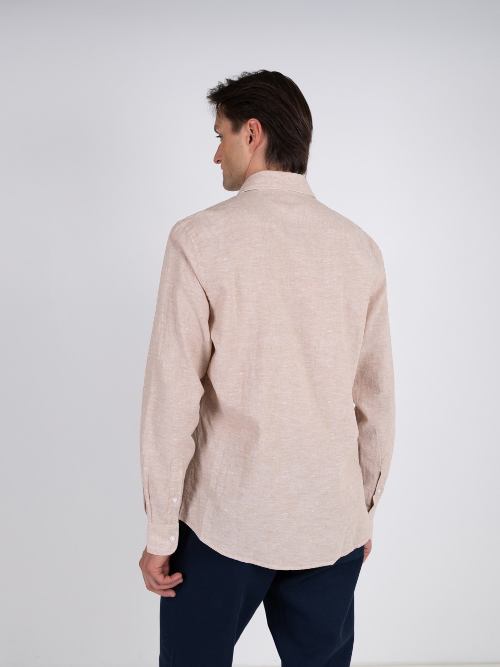 Camisa de linho e algod�o