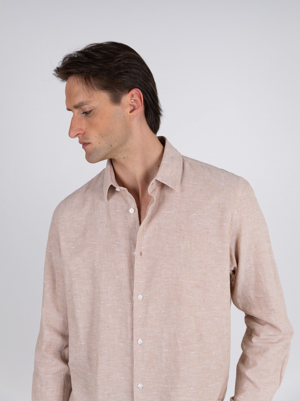 Camisa de linho e algod�o