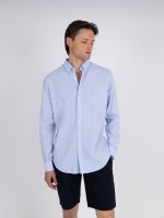 Plain cotton and linen shirt Plain cotton and linen shirt