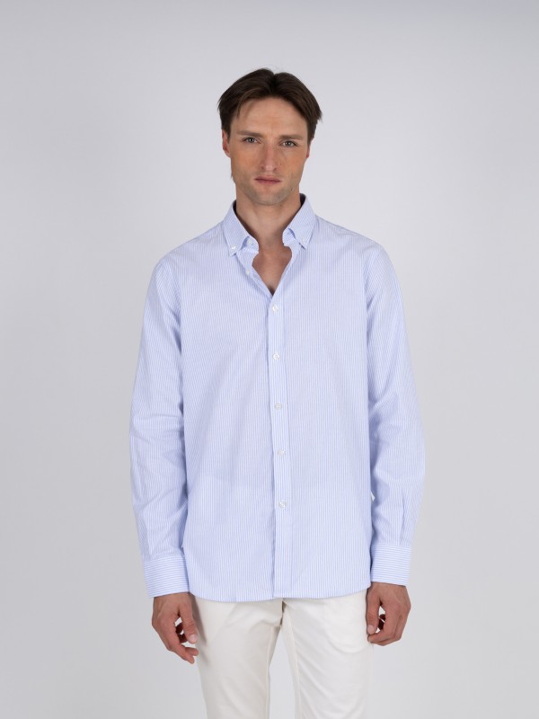 Striped cotton shirt