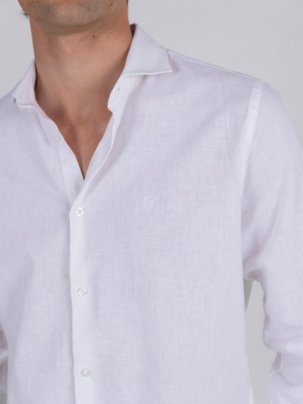 Linen and cotton shirt