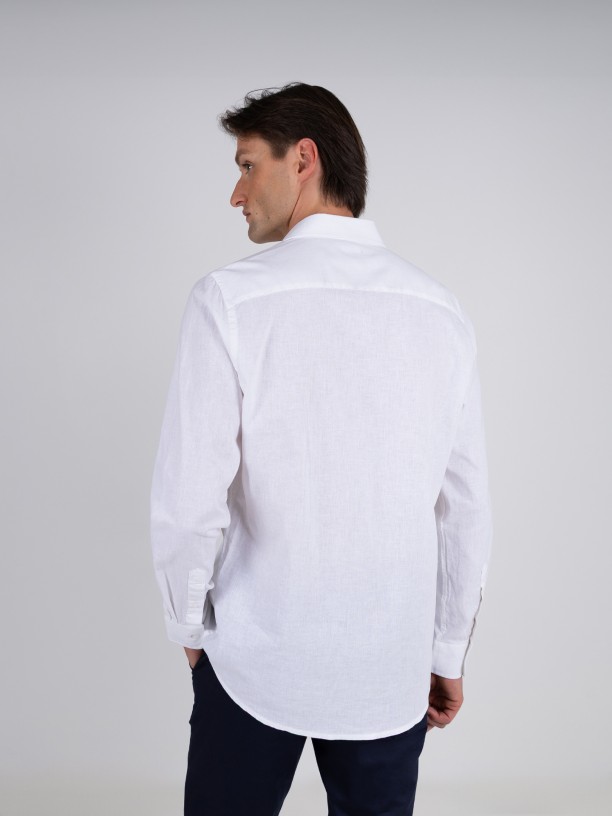 Linen and cotton shirt