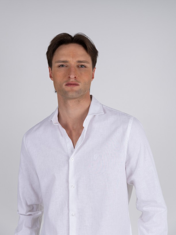 Linen and cotton shirt
