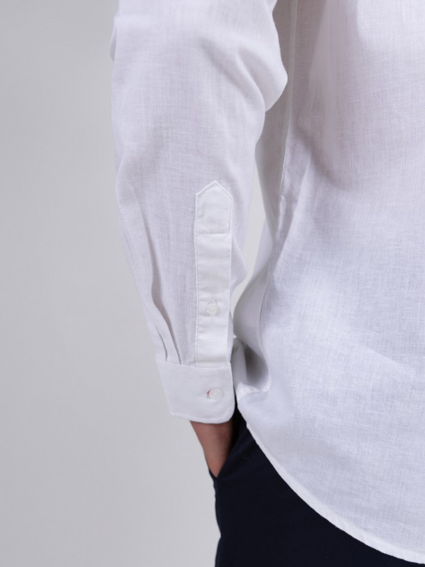 Linen and cotton shirt