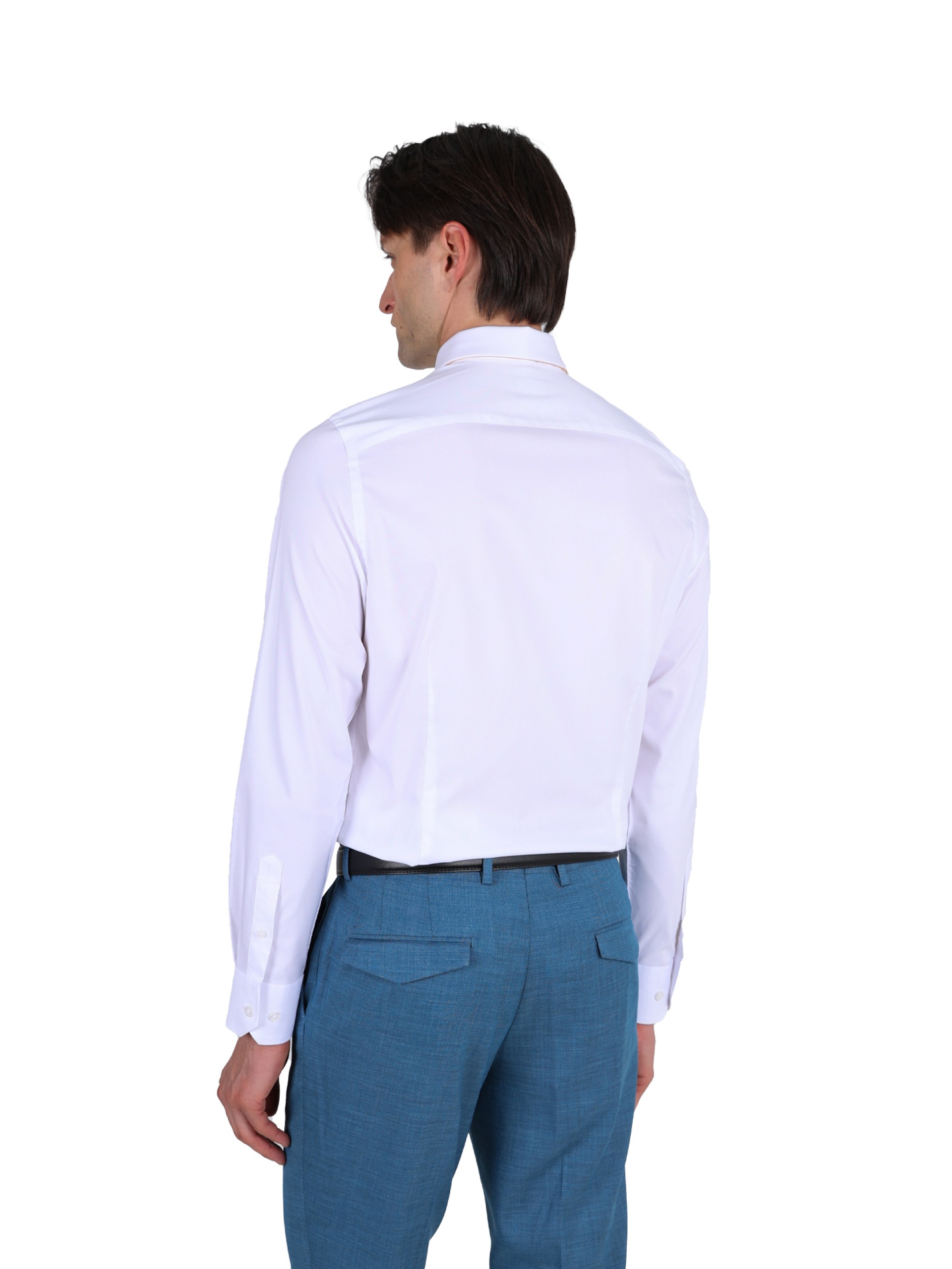 Slim fit plain classic shirt