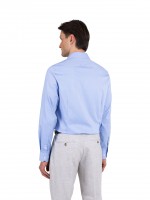 Camisa cl�ssica lisa slim fit