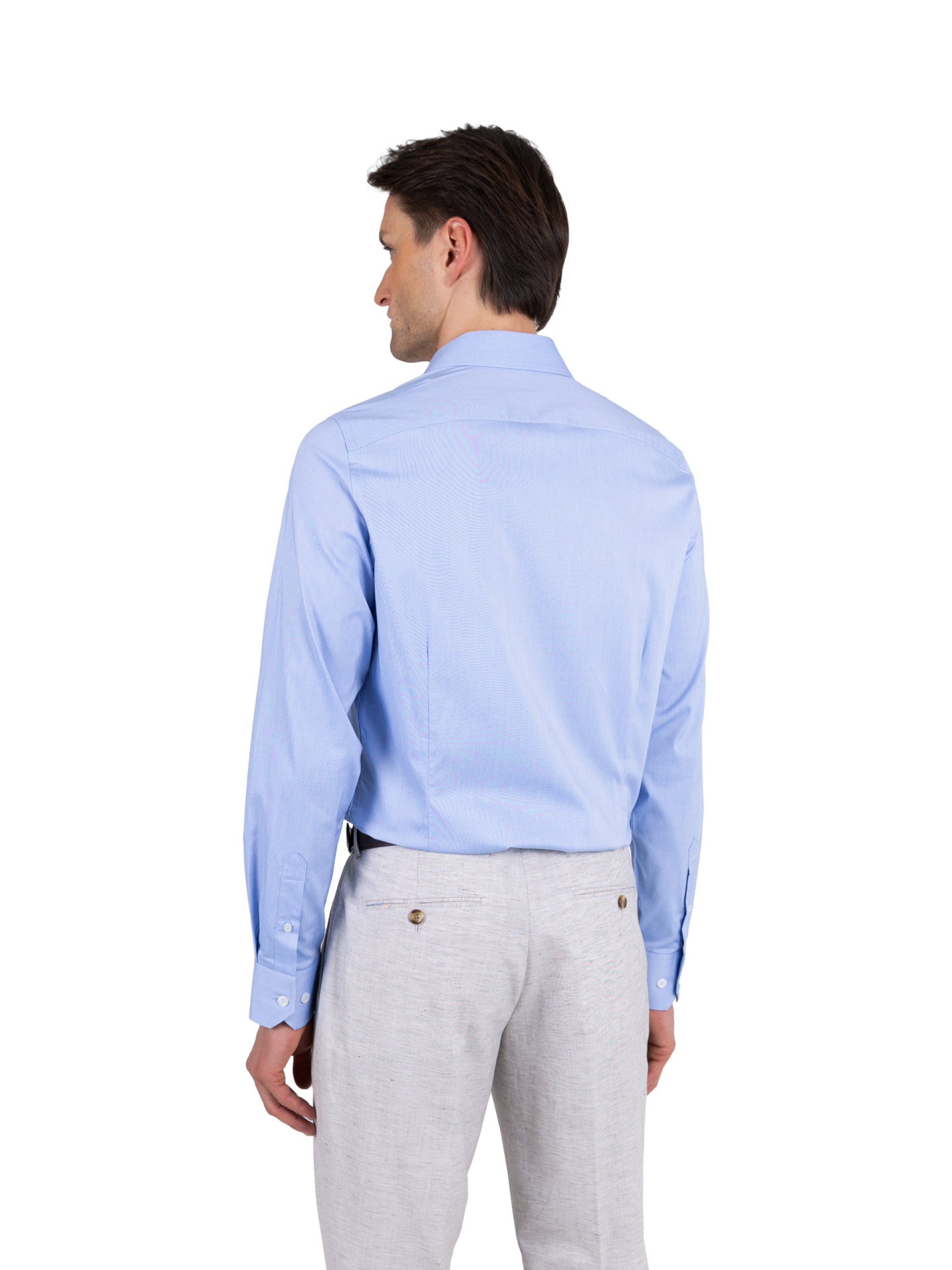 Slim fit plain classic shirt