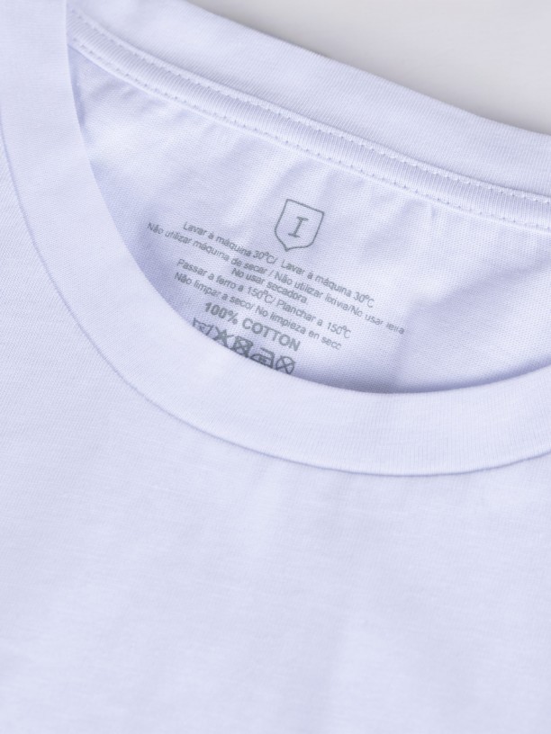T-shirt 100% algodo