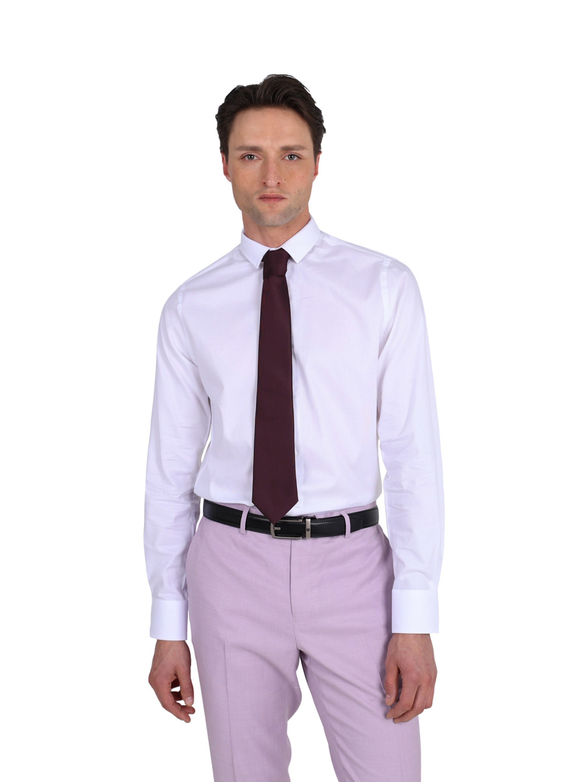 Slim fit micro classic shirt