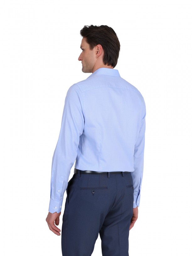 Slim fit micro classic shirt