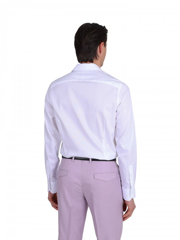 Camisa 100% algodão com micro padrão Camisa 100% algodão com micro padrão