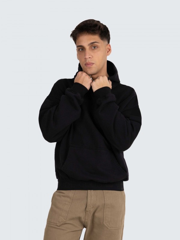Elasticized oversized hoodie