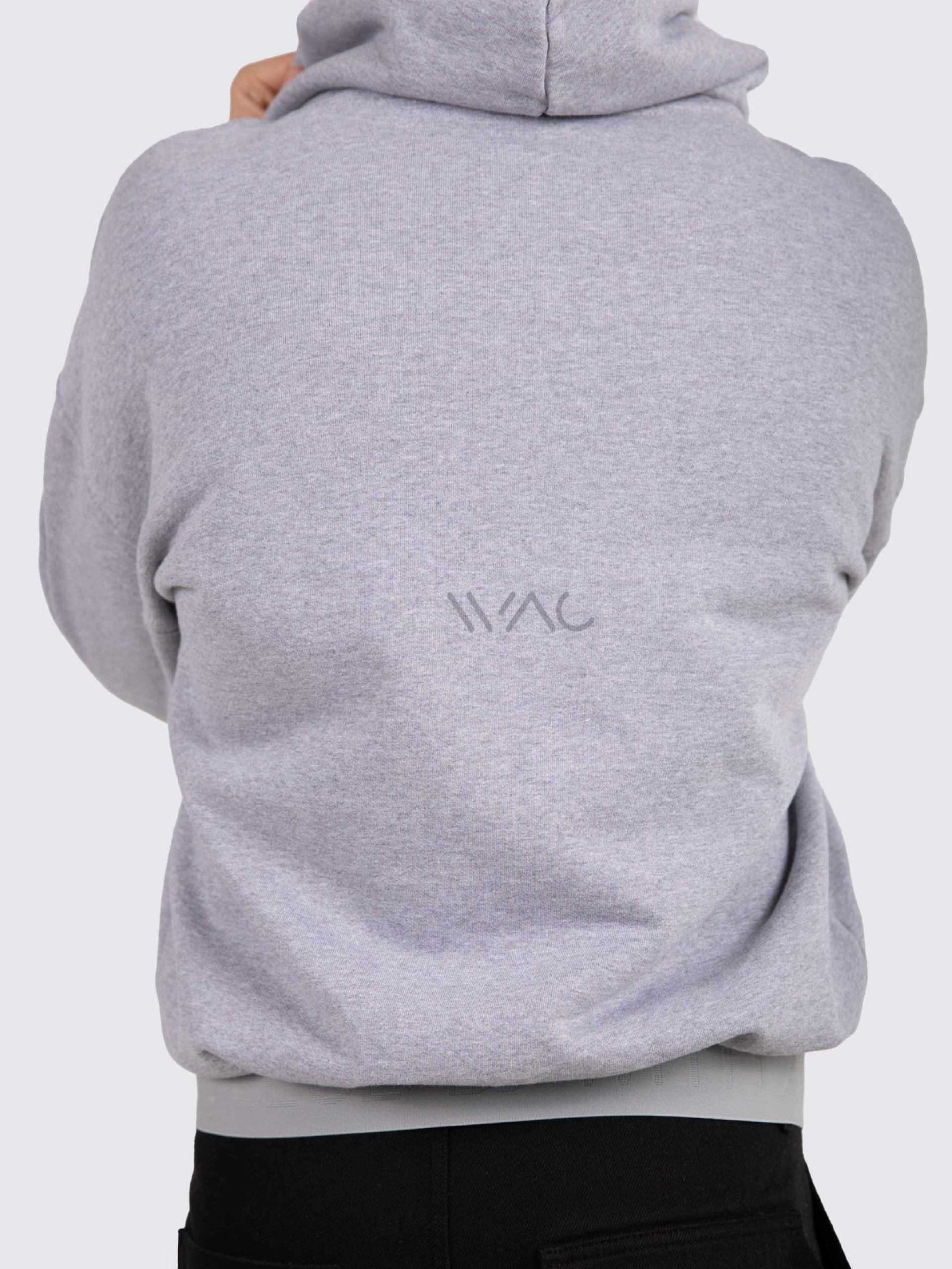 Elasticized oversized hoodie