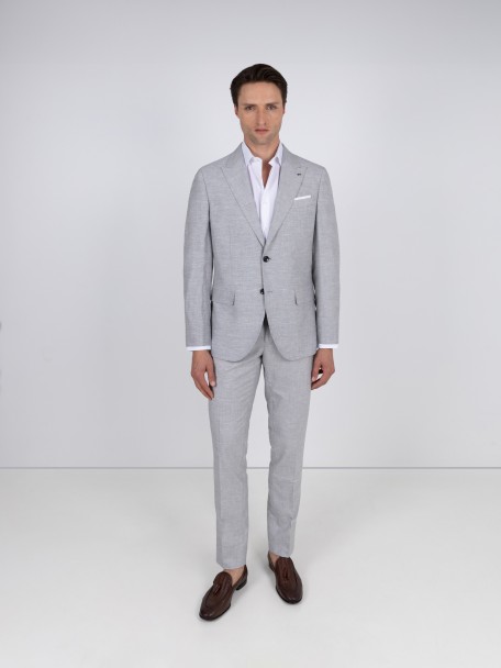 Fato de linho Slim fit