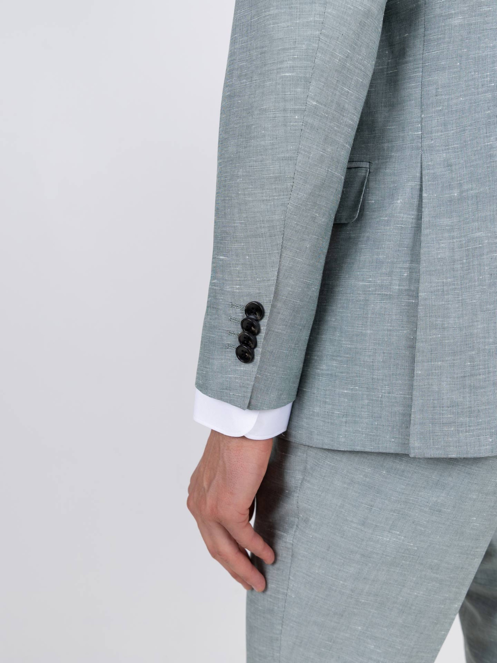 Fato de linho Slim fit
