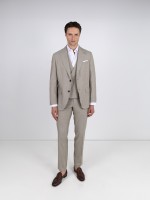 Fato de micro padr�o slim fit