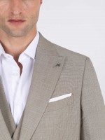 Fato de micro padr�o slim fit