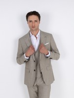 Fato de micro padr�o slim fit