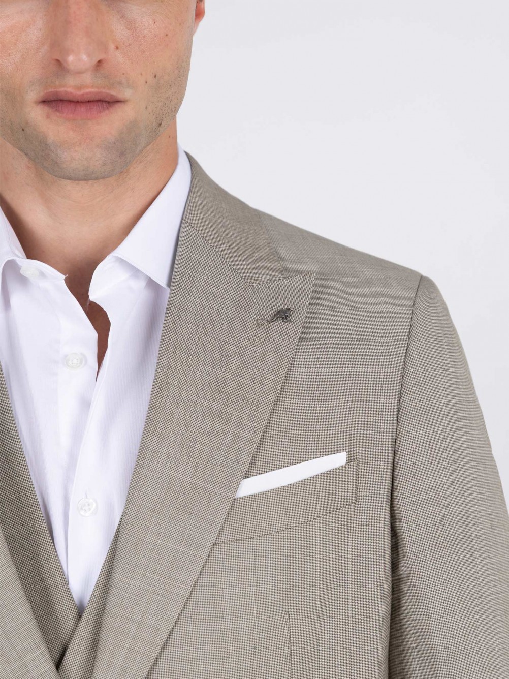 Fato de micro padr�o slim fit