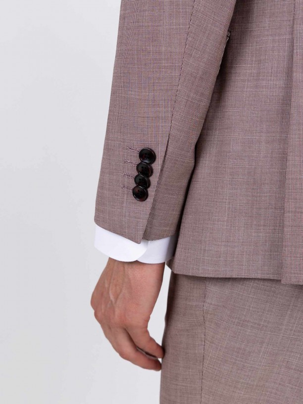 Traje micro estampado slim fit Traje micro estampado slim fit