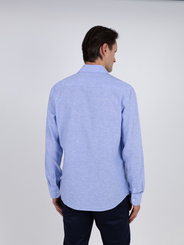Camisa de lino y algodn