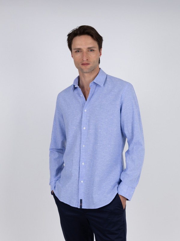 Camisa de lino y algodn