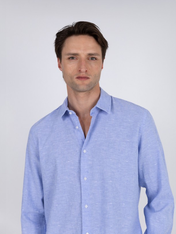 Camisa de lino y algodn