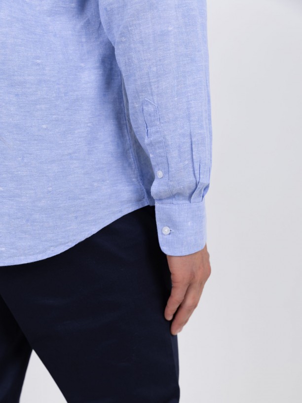 Camisa de lino y algodn