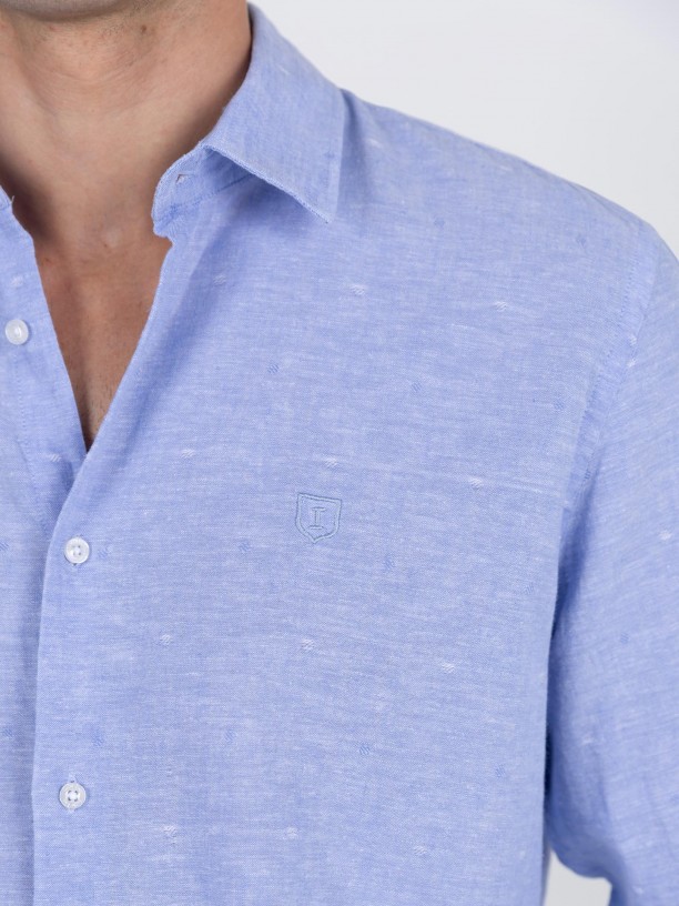 Camisa de lino y algodn