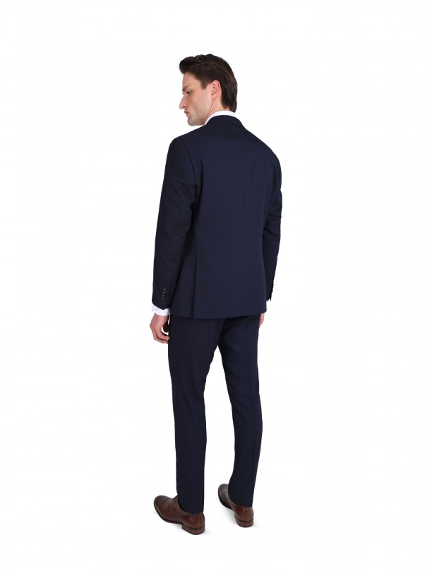 Fato de micro padro regular fit