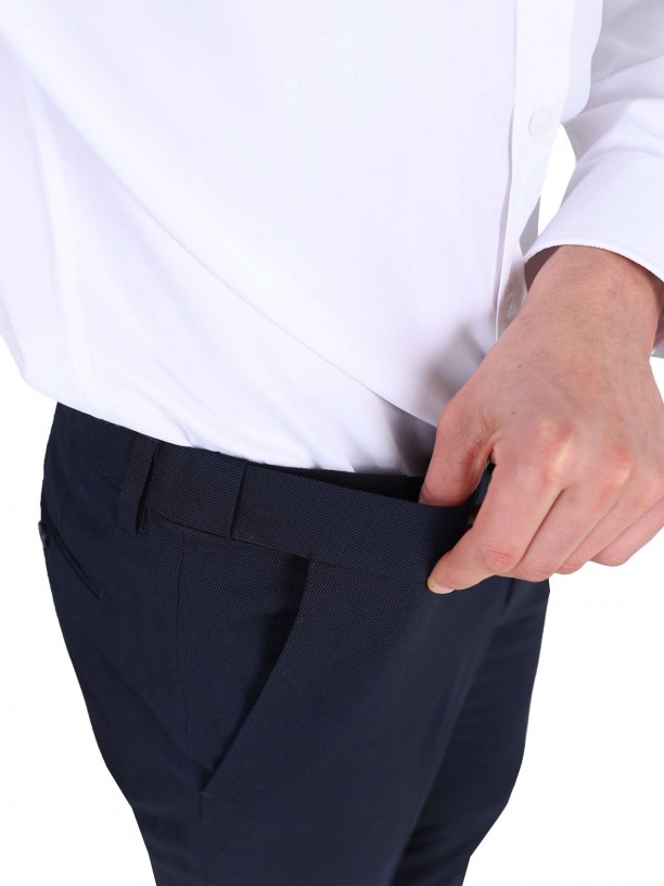 Fato de micro padro regular fit
