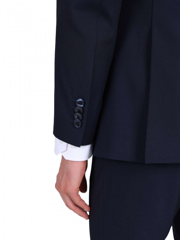 Fato de micro padro regular fit