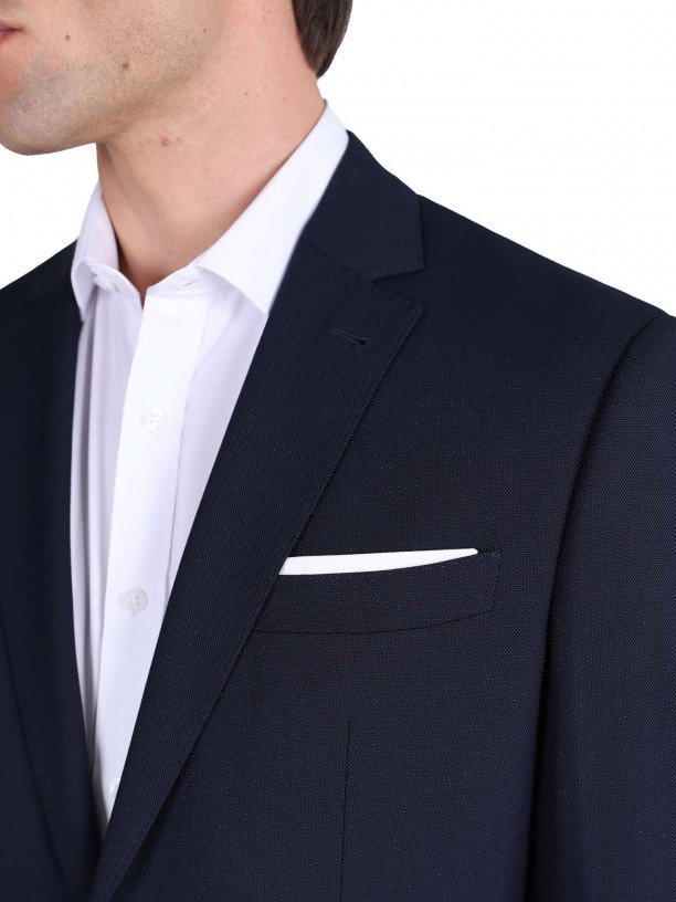 Fato de micro padro regular fit