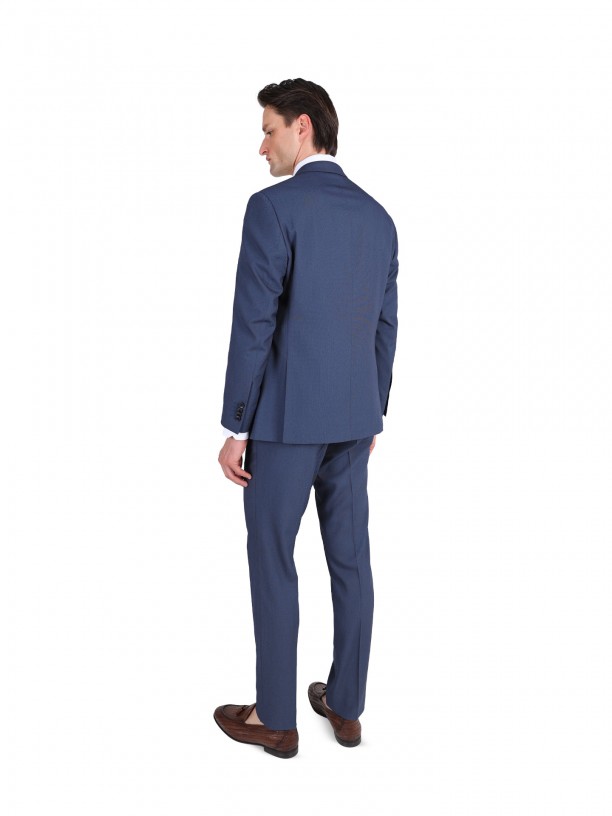 Traje micro estampado regular fit