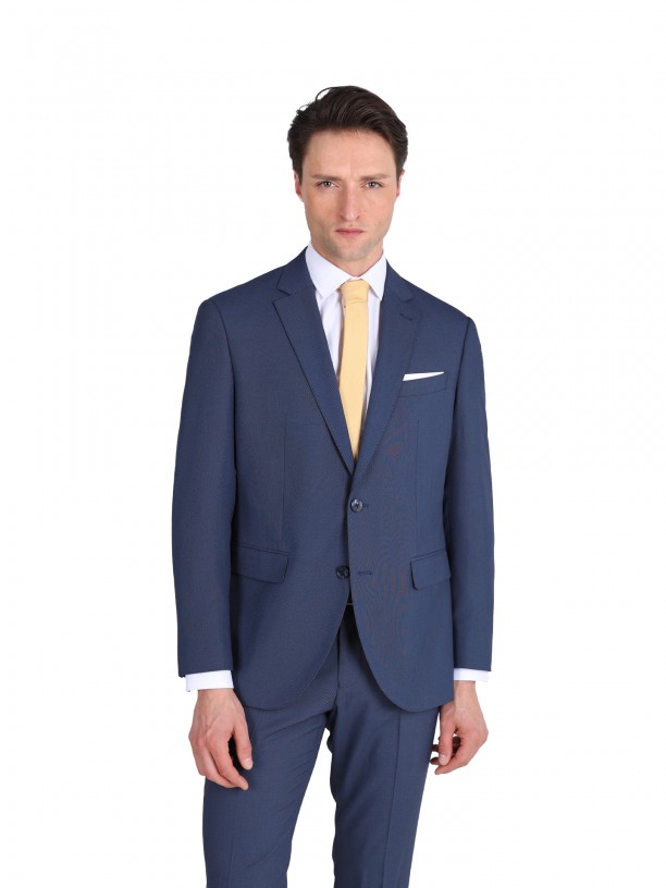 Traje micro estampado regular fit