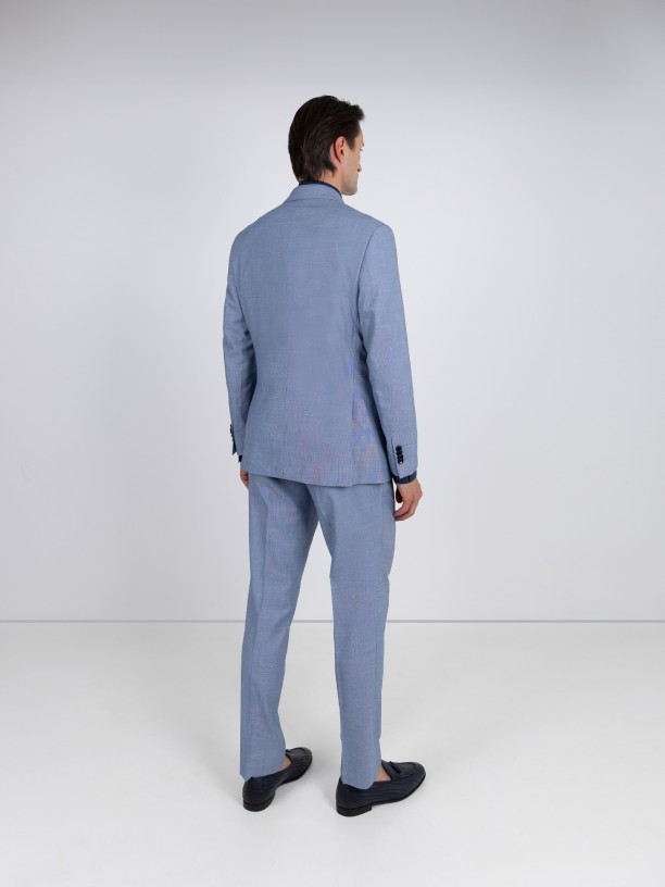 Traje micro estampado slim fit Traje micro estampado slim fit