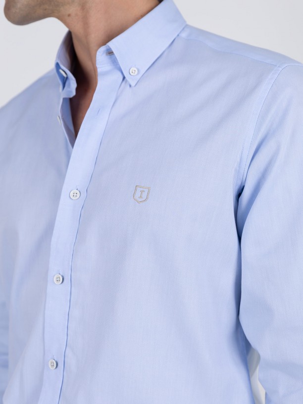 Camisa lisa 100% algodón Camisa lisa 100% algodón