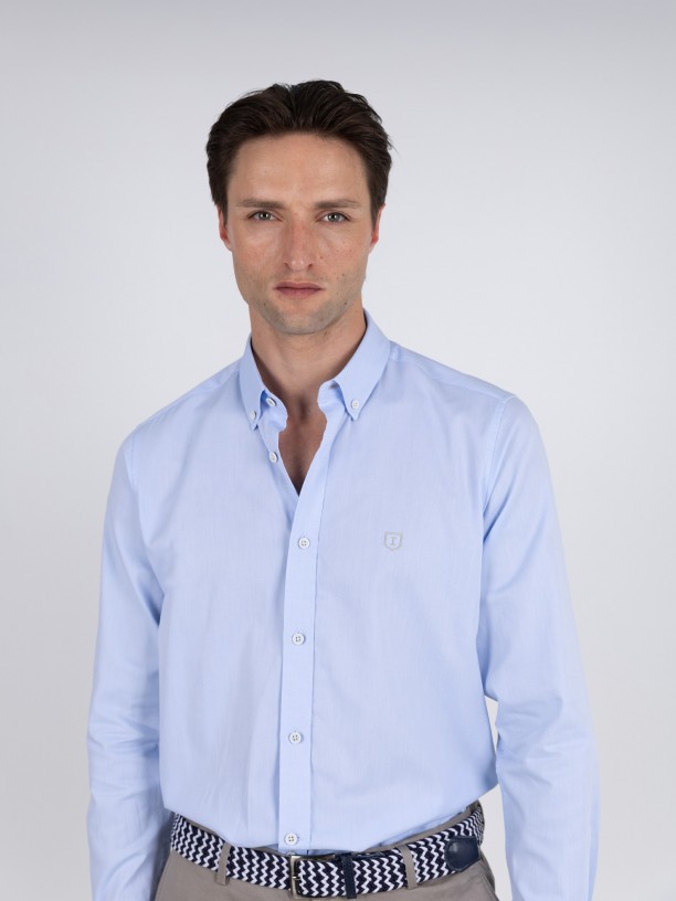 Camisa lisa 100% algodón Camisa lisa 100% algodón