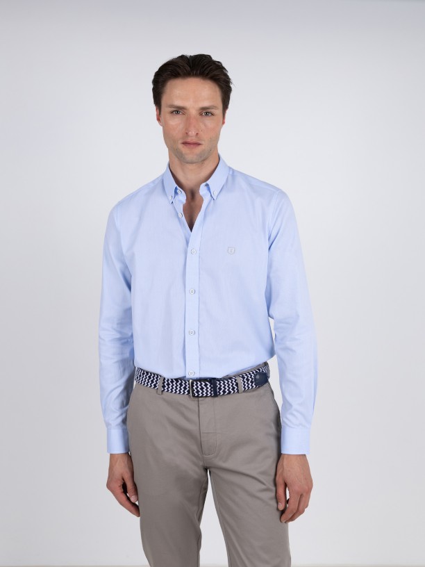 Camisa lisa 100% algodón Camisa lisa 100% algodón