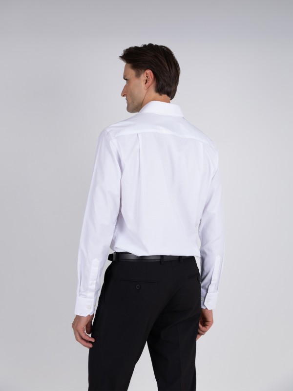 Regular fit micro structured shirt Regular fit micro structured shirt