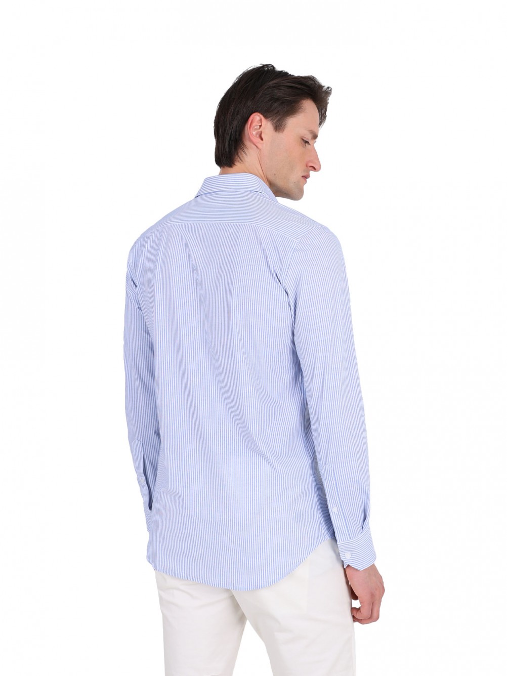 Camisa comfort com padr�o de riscas