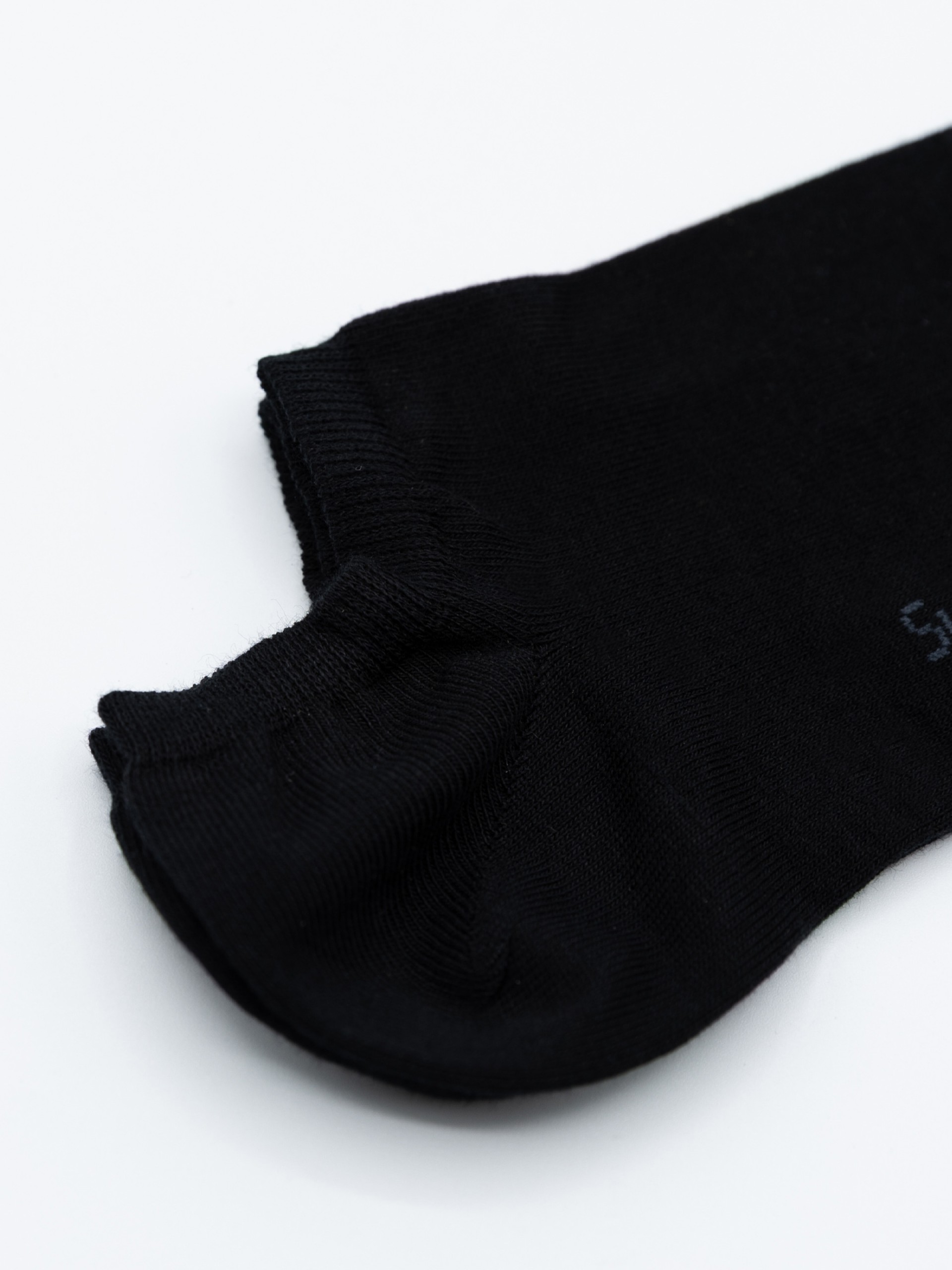 Short cotton and polyamide socks