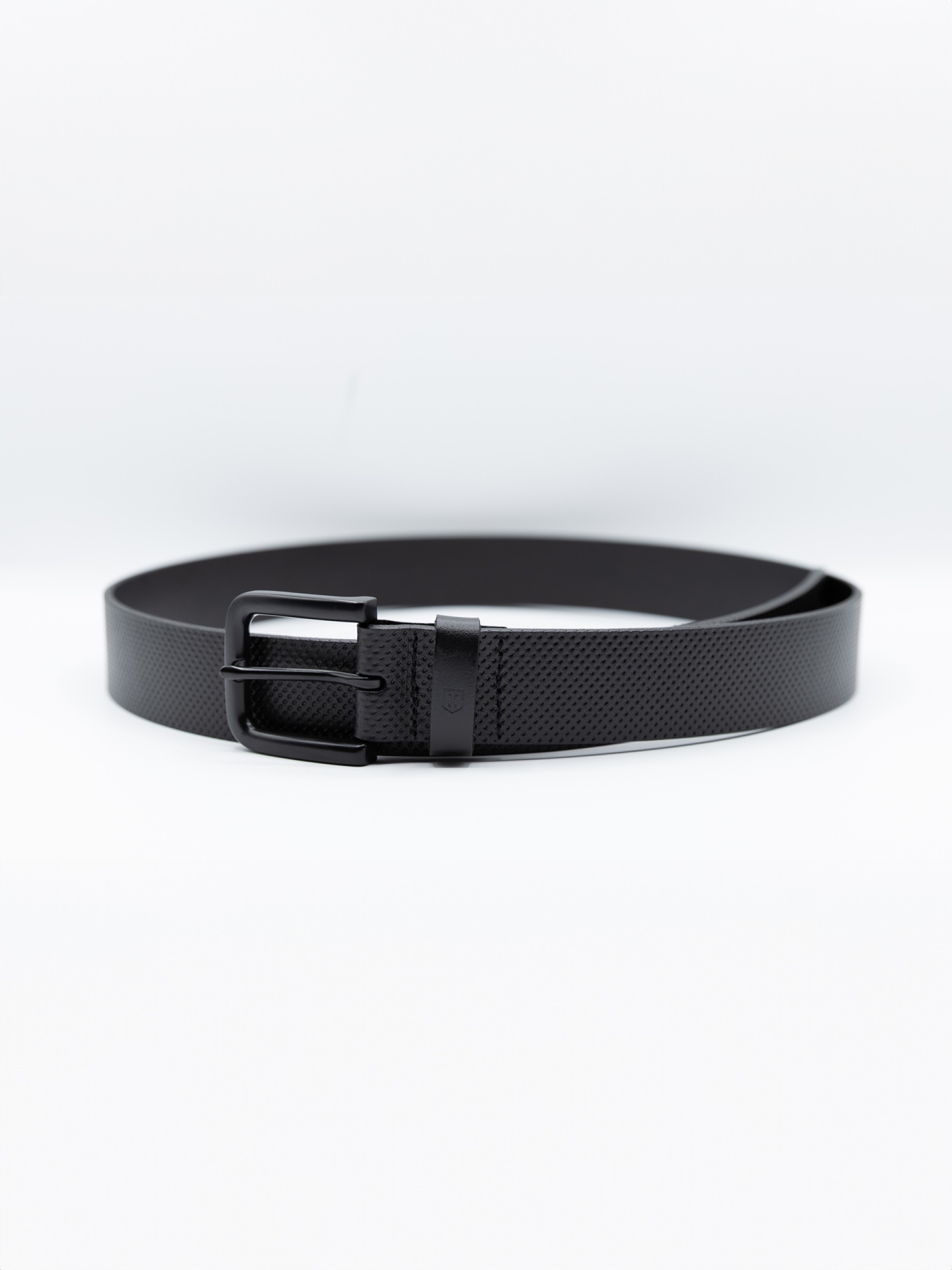 Leather casual belt