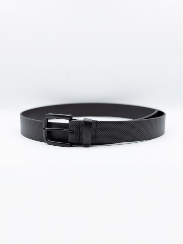 Cinturn casual en piel