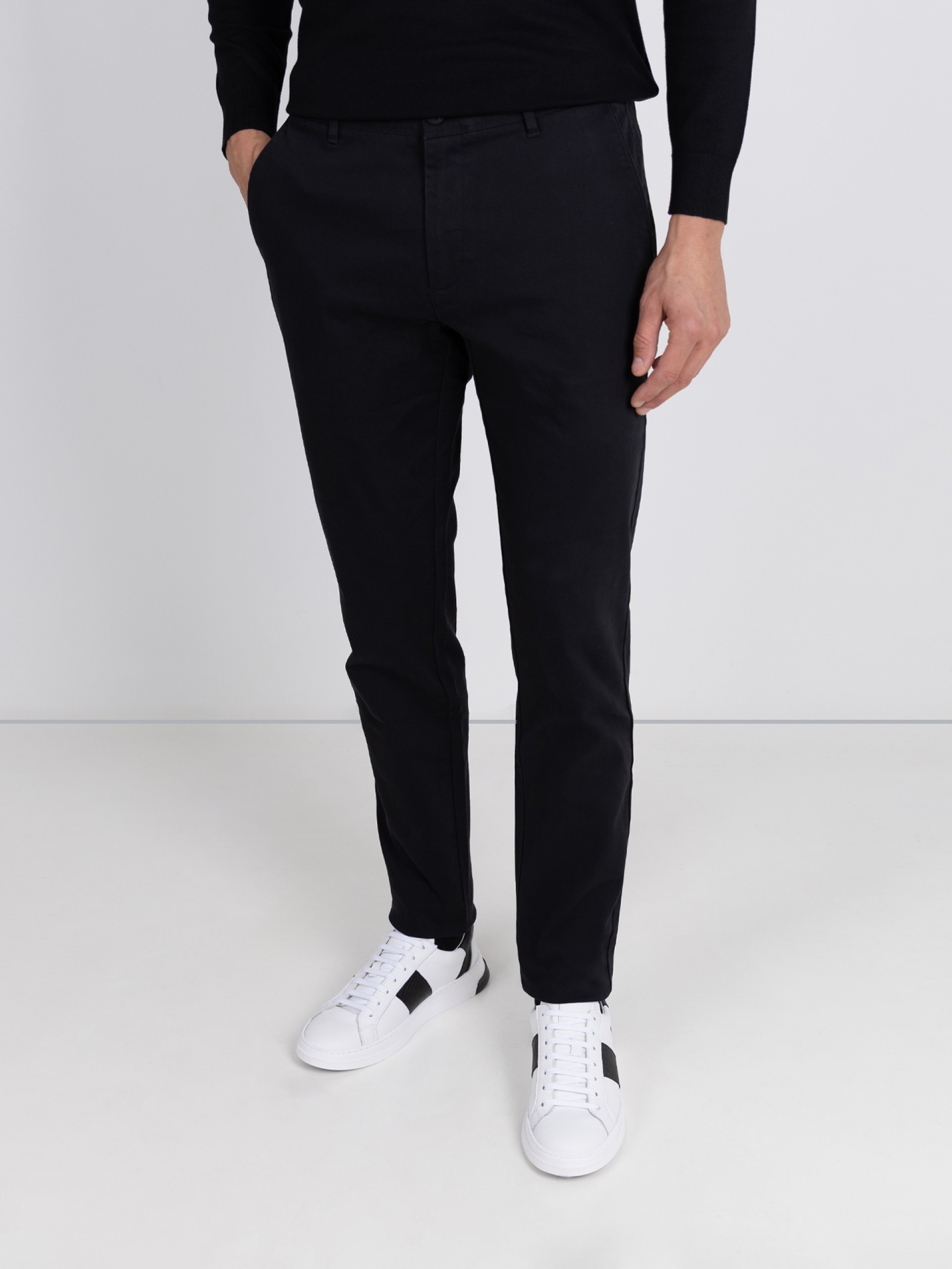 Stretch cotton chino pants