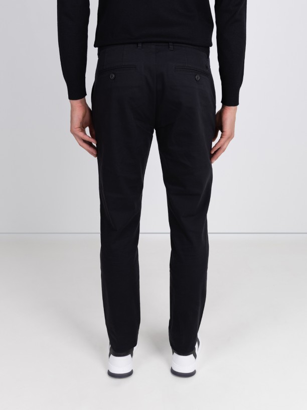 Stretch cotton chino pants