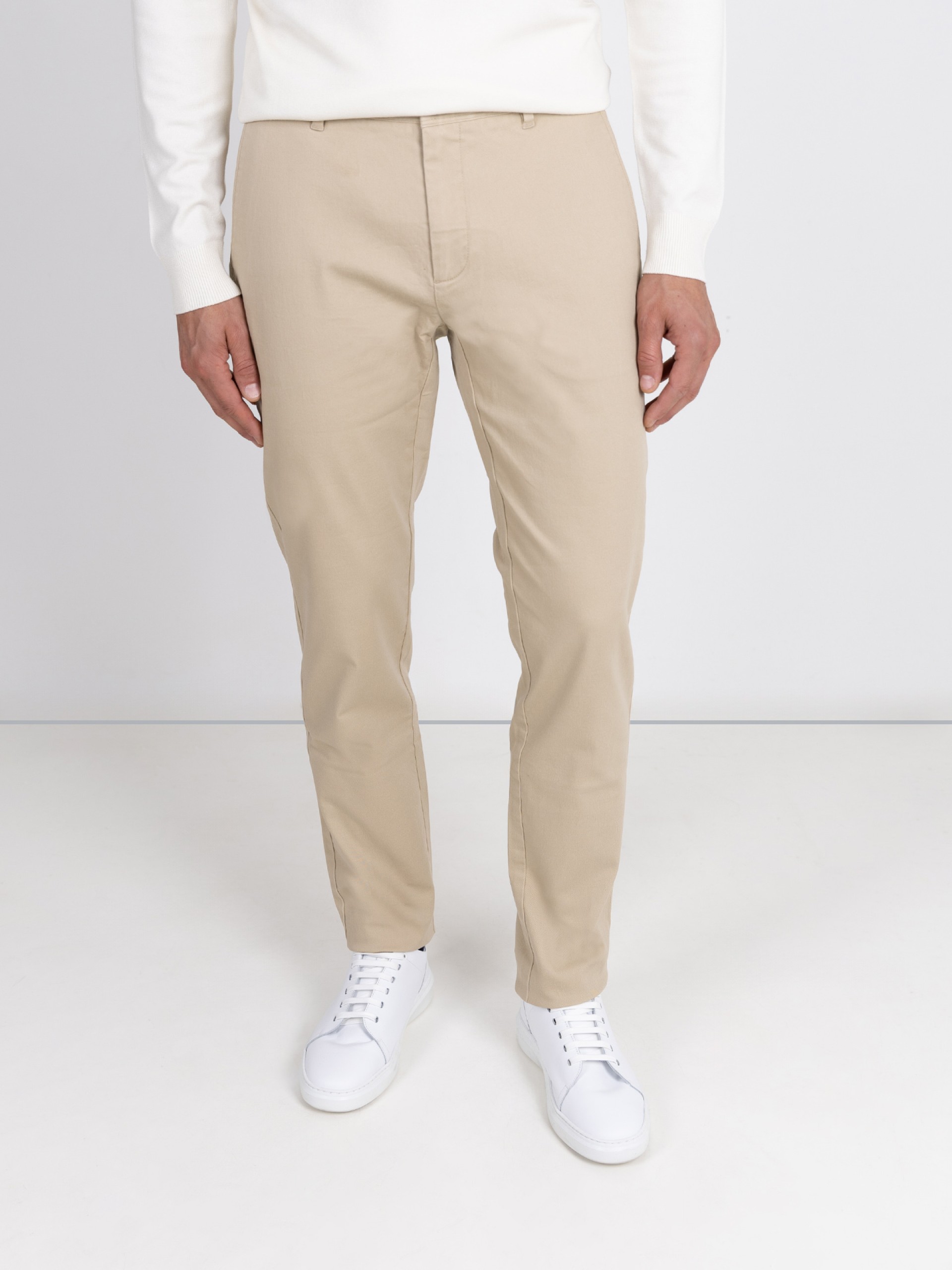 Stretch cotton chino pants